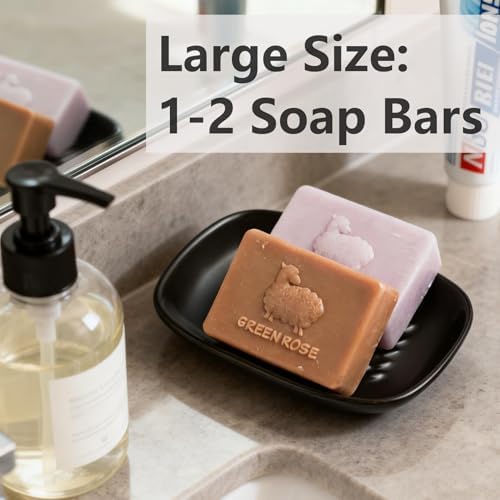Miamolo Soap Dish for Bathroom, Bar Soap Holder for Shampoo Bars - Image 3
