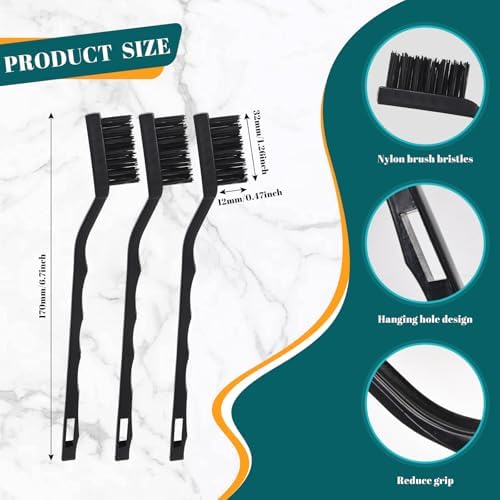 48 Pcs Mini Nylon Brush Set, Nylon Scratch Brush - Image 2