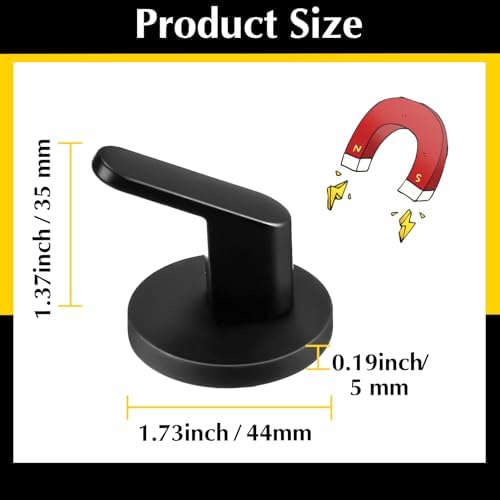 Kanayu 10 Pcs Magnetic Hooks Heavy Duty Magnetic Wreath Hanger, Magnet Tool - Image 2
