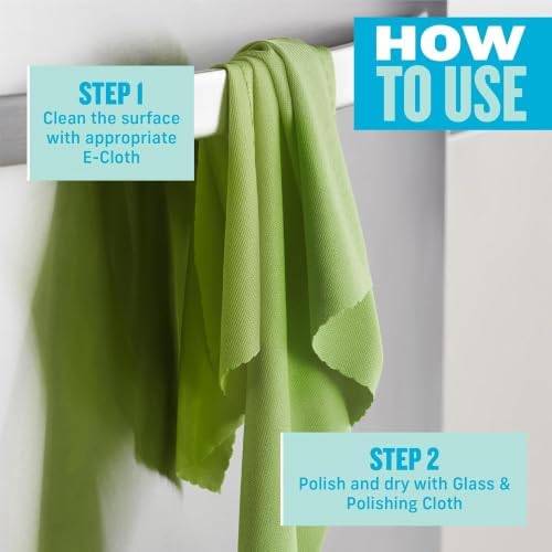 E-Cloth Glass & Polishing Cloths, Premium Microfiber Glass Cleaner, Glass and - Image 2