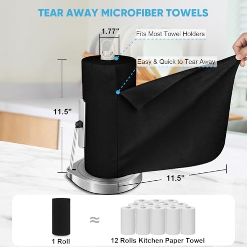AIDEA Microfiber Cleaning Cloth Roll-75PK - Image 2