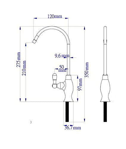 NSF Certification Water Reverse Osmosis Drinking Faucet Polished Chrome | - Image 4