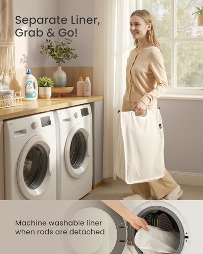SONGMICS 2-Section Laundry Hamper - Image 6