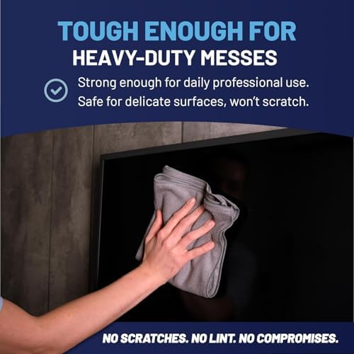 MW Pro Microfiber Cleaning Cloth | Gray | 36 Pack | 16” x 16” | All Purpose - Image 6