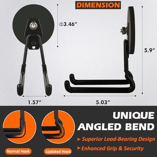 MUTUACTOR Upgraded Strong Magnetic Hooks Heavy Duty, 40lbs Anti-Scratch Large - Image 5