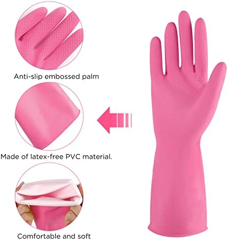 Rubber cleaning gloves 3 or 6 Pairs - Image 3