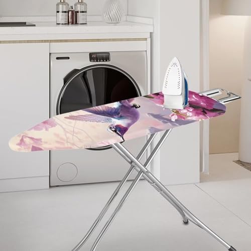 Floral Hummingbird Ironing Board Cover and Pad Extra Thick Heavy Duty Padded 3 - Image 2