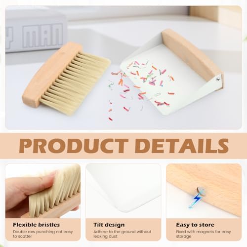 Mini Dustpan and Brush Set, Stable Dust Pans - Image 7