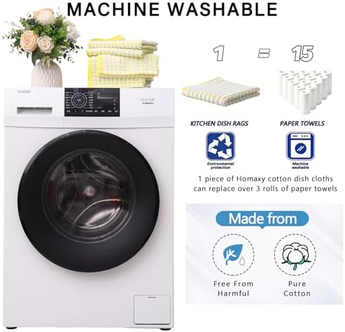 Kitinjoy Cotton 6 Pack Terry Kitchen Towels - Image 5
