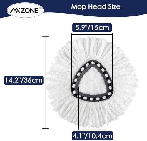 Spin Mop Replacement Heads for O-Cedar EasyWring 1-Tank, Microfiber 3-Pack - Image 3