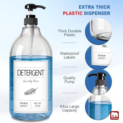 GMISUN Laundry Detergent Soap Dispenser, Liquid Laundry Detergent Dispenser - Image 3