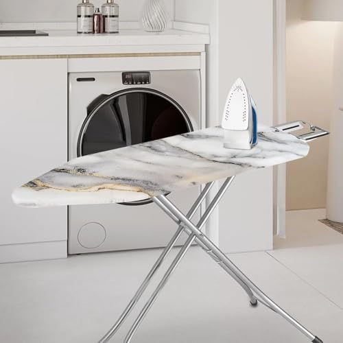 Soft Ironing Board Cover Marble Texture White Iron Dust Cover Table Top Home - Image 2