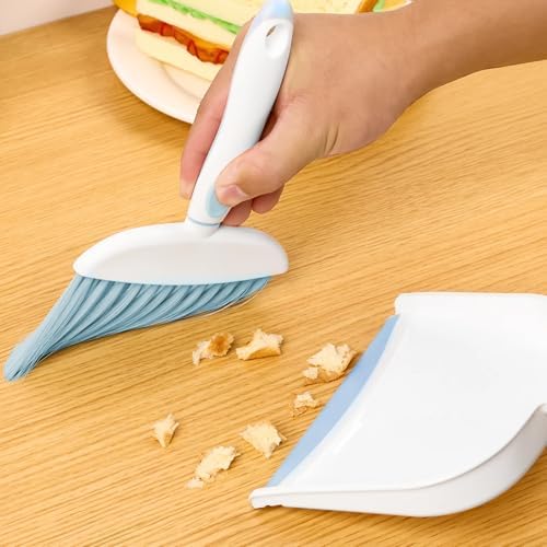 Broom Dustpan Brush Small Dust pan: Small Broom and Dustpan Set Mini Dust pan - Image 3