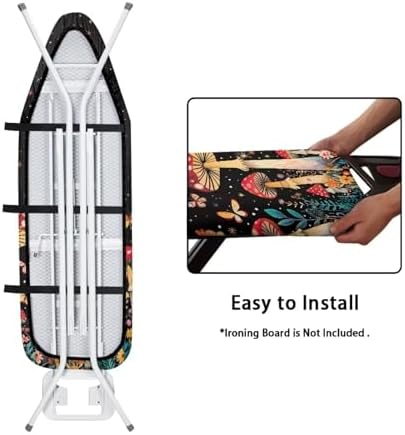 Red Mushroom Ironing Board Cover Universal Stretchy Stain Reisstant Cover - Image 5