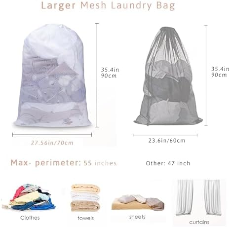 Meowoo 1Pcs Large Mesh Laundry Bag - Image 2