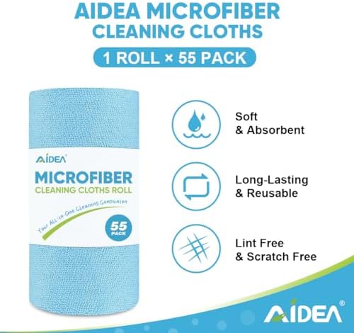 AIDEA Microfiber Cleaning Cloth Roll - Image 3
