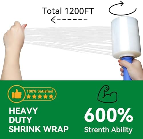 Stretch/Shrink Wrap Roll 5" x 1200' - Image 2