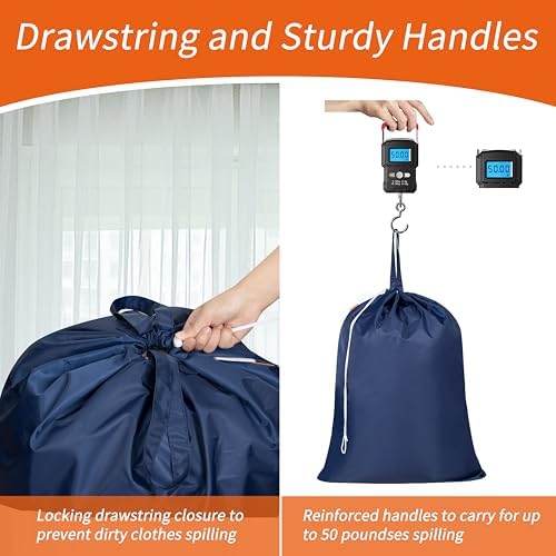 Polecasa 2 Pack Extra Heavy-Duty Laundry Bag - Image 5