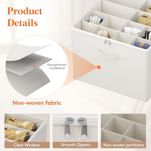 Lifewit Shoe Storage Organizer for Closet, Holder Box, 3 Pack - Image 3