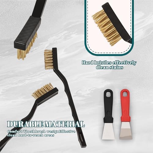 12 Pcs Mini Brass Brush Set, Brass Scratch Brush - Image 7