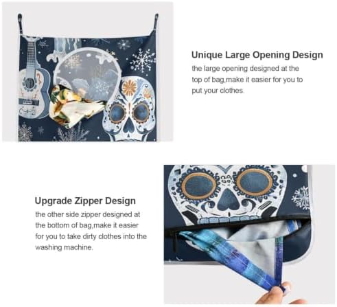 Hanging Laundry Hamper Bag Over the Door Laundry Hamper Wall Hamper - Image 4