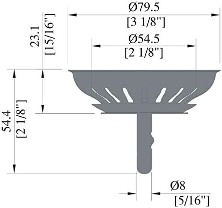 KANARY 3.5in Kitchen Sink Strainer, Stainless Steel Drain Basket - Image 4