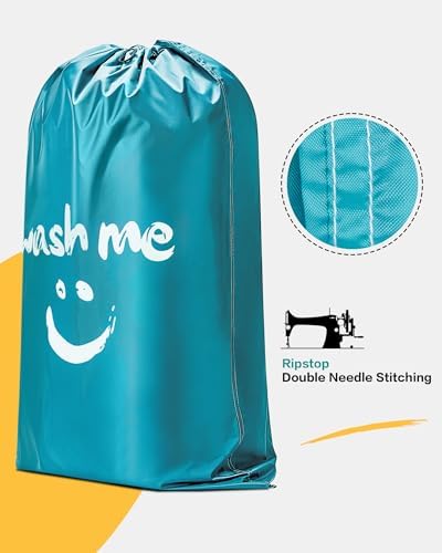 HOMEST 2 Pack XL Laundry Bag 28" x 40", Extra Large Dirty Clothes Organizer - Image 3