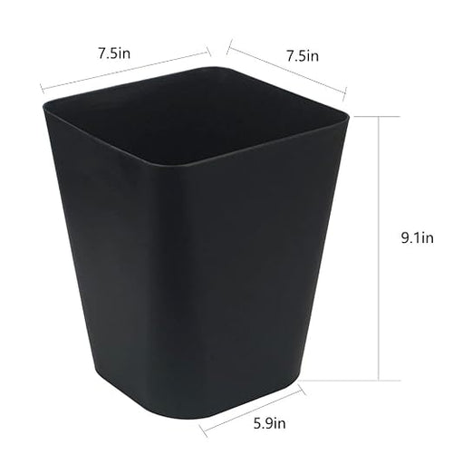 1.6 Gallon Small Trash Can Bathroom Wastebasket Garbage Can - Image 2