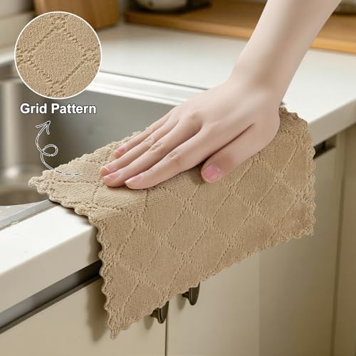 Homaxy Super Soft 18 Pack Coral Velvet Dish Cloths - Image 4