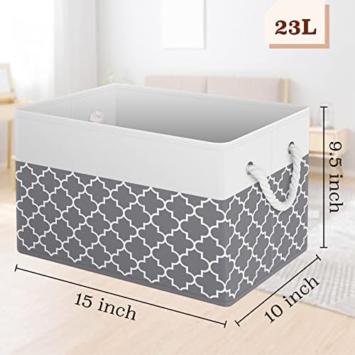 Fab totes Storage Bins 6-Pack, Foldable Storage Baskets - Image 2