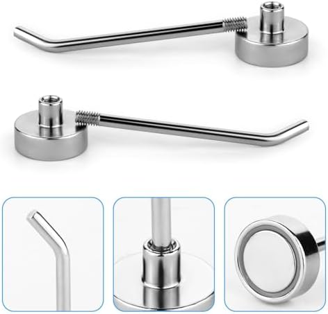 10 Pack Strong Neodymium Magnetic Hooks, 2.76 Inch Heavy Duty Cruise Hooks - Image 5