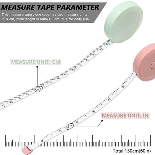 60IN Retractable Tape Measure*6+Soft Measuring Tape - Image 2