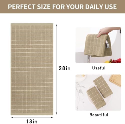 Homaxy 100% Cotton Terry Kitchen Towels, 7 Pack - Image 5