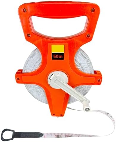 Harrier Hardware 55 Yard Open Reel Tape Measure Orange SAE Metric by HarrierHardware