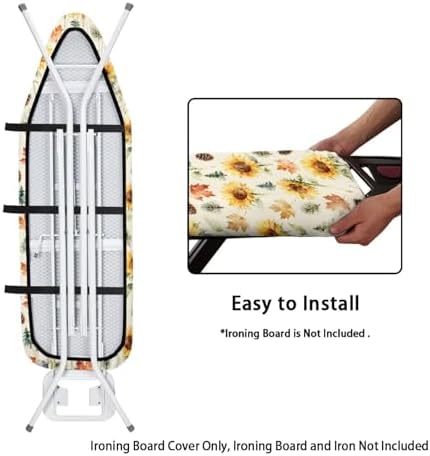Sunflower Leaves Ironing Board Cover Dec Cover Scorch Stain Resistant Ironing - Image 4