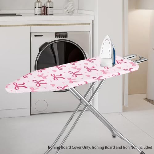 Pink Bow Heart Ironing Board Cover Standard Ironing Board Cover - Image 2