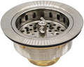 Westbrass A213-20 3-1/2" Wing Nut Twist Style Large Kitchen Sink Basket Strainer by Westbrass