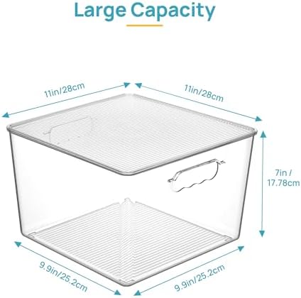 Vtopmart 6 Pack Extra Large Clear Stackable Storage Bins - Image 2