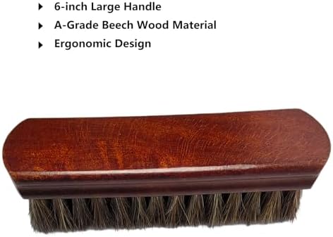 2-Pack Shoe Brush, Horsehair Brush & Boar Bristle Brush - Image 4