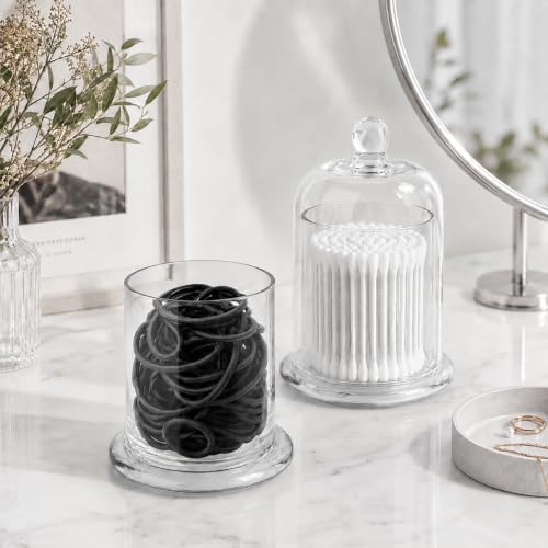 rejomiik Qtip Holder Glass Apothecary Jars - Image 4