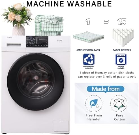 Kitinjoy Cotton 8 Pack Terry Kitchen Towels - Image 5