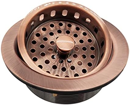 Westbrass A214-11 3-1/2" Post Style Large Kitchen Sink Basket Strainer by Westbrass