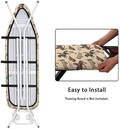 Western Cowboy Horse Ironing Board Cover and Pad Standard Size Iron Board - Image 4