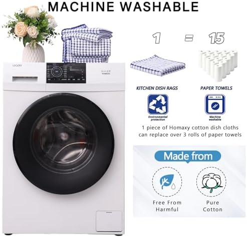 Kitinjoy Cotton 6 Pack Terry Kitchen Towels - Image 5