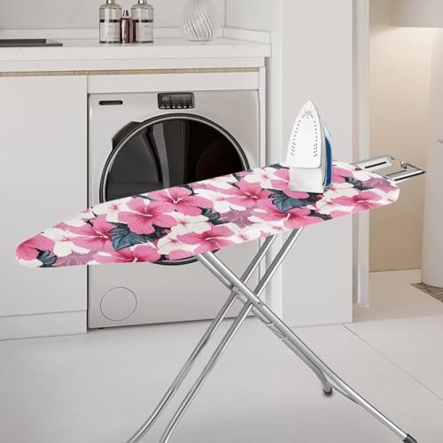 Tropical Pink Flower Ironing Board Cover Standard Ironing Board Cover - Image 2