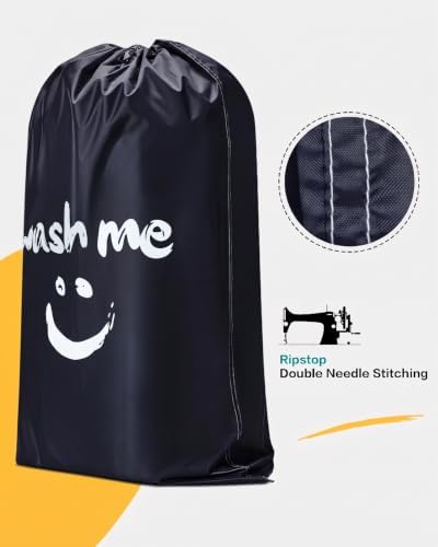 HOMEST 2 Pack XL Laundry Bag 28" x 40", Extra Large Dirty Clothes Organizer - Image 3