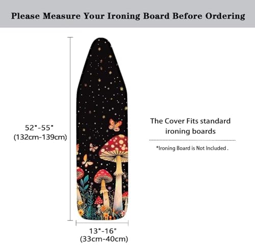 Red Mushroom Ironing Board Cover Universal Stretchy Stain Reisstant Cover - Image 6