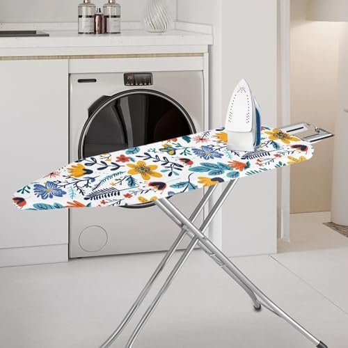Hand Draw Flower Field Ironing Board Cover-15x 54 Elastic Edges, Cartoon Wild - Image 2