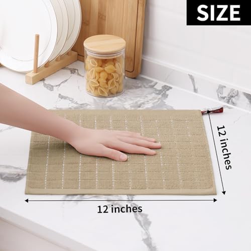 Homaxy 100% Cotton Terry Kitchen Dish Cloths, 7 Pack - Image 5