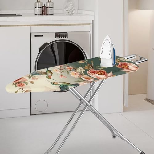 Flashideas Flowers Hummingbirds Ironing Board Cover and Pad Standard Size Soft - Image 2